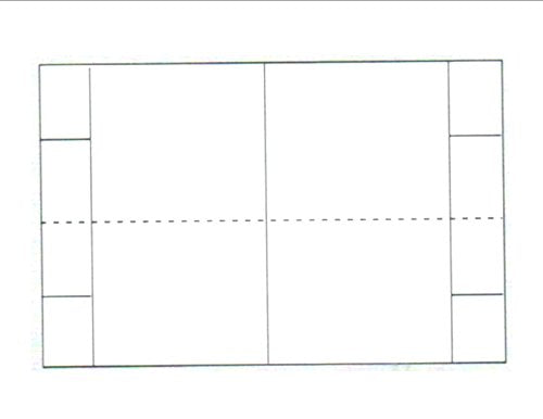 Print-Ready Tri-Fold Table Tent (4-1/4" x 5" folded), 2-UP, Perforated for Separation on 8-1/2" x 14" White 67lb Vellum Paper - 250 Sheets (500 Table Tents)