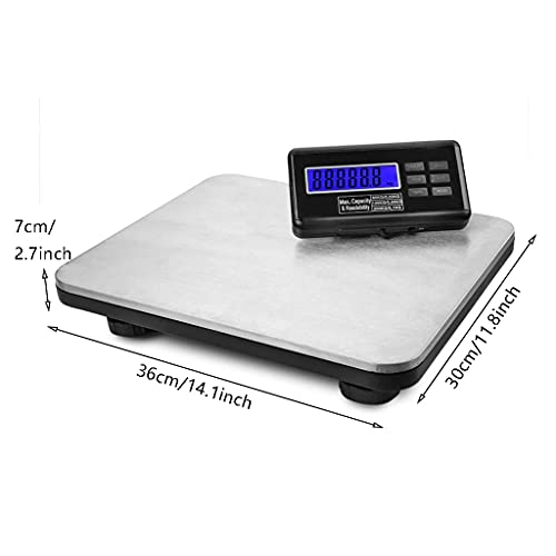 440lb Shipping Postal Scale Pet Vet Scale Digital Heavy Duty Parcel Platform Scales LCD Display for Packages Post Office Home