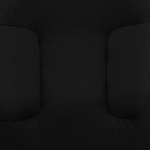 Flash Furniture Fabric Swivel Office Chair with Nylon Arms, Black
