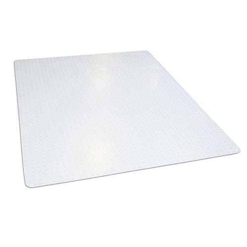 Dimex Office Chair Mat for Low‑Pile Carpet – 46" x 60" Clear Desk Floor Protector with Lip, Smooth Glide PVC