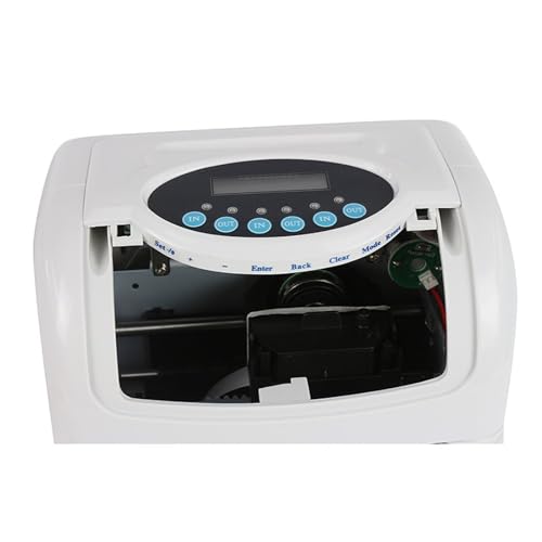SLKJQPOASG English Attendance Machine with Passcode Time Clock Punch Machine for Small Business Paper Card Time Clock Fast Connection(Type5)