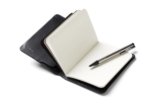 Bellroy Notebook Cover, Leather A6 Folio - Black