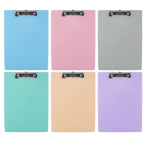 BAZIC Products Pastel PVC Standard Clipboard, Low-Profile Clip