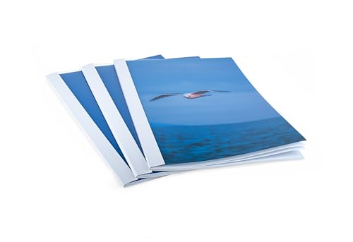 PAVO A4 15 mm Thermal Binding Cover - Clear/White (Pack of 100)