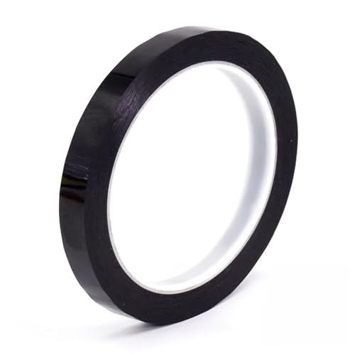 Xuanqiu Whiteboard Tape 10Pcs Desktop Positioning Tape Floor 5s Red Marking Traceless Waterproof Mara Glue Logo Office Supplies Color(Black,66M_0.055MM_5MM)
