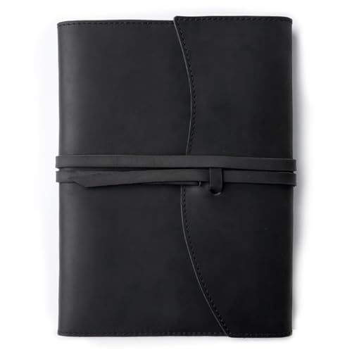 ELUKHT Leather Notebook A5A6 New Book Leather Protective Cover Vintage Handbook Book for Office School Home
