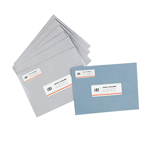 Avery® Repositionable Printable Address Labels, Sure Feed® Technology, 1" x 2-5/8", White, 3,000 Blank Mailing Labels (55160)