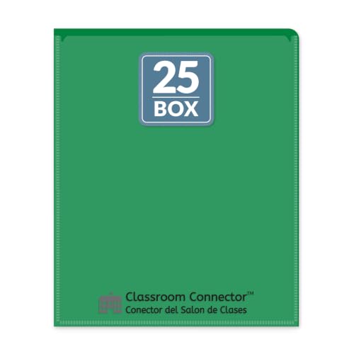 C-Line Classroom Connector School-to-Home Folders, Green, 25/Box (32003)