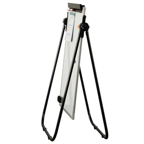 Magnetic Dry Erase Board Stand, Adjustable U-Shaped Easel with Flipchart Holder, Portable 60x90CM Whiteboard for Home, Office, School