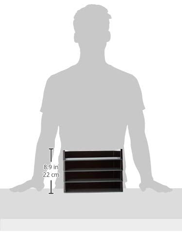 Leitz Duo Colour 53610095 Letter Tray Set of 4 Black