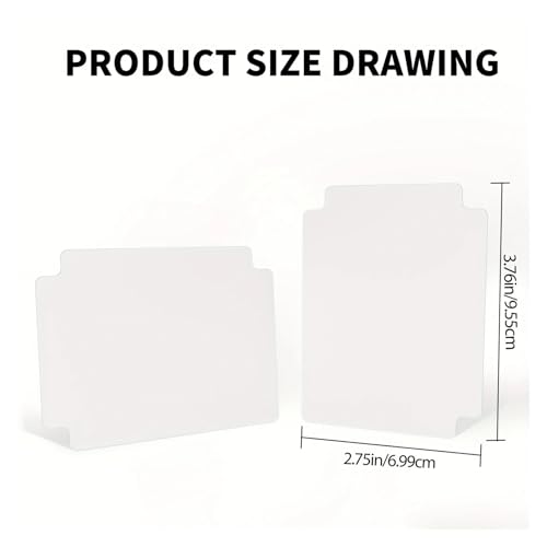 300 Pcs Card Partition Board Organizer Separator Blank Tray Storage Game Trading Supplies Plastic Sorting Box Container
