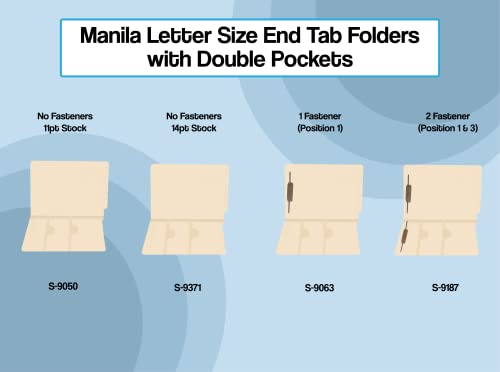 Double-Pocket Manila File Folders, Doctor Stuff, Reinforced End Tab, Secure Document Storage, Ideal for Medical and Office Use, Heavy-Duty 11pt Manila Stock, Carton of 250