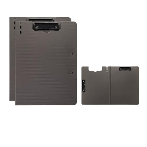 Filing Envelopes 2 Piece Folder with Double Clip Office Supplies A4 Writing PadFile Information Clip(Black)