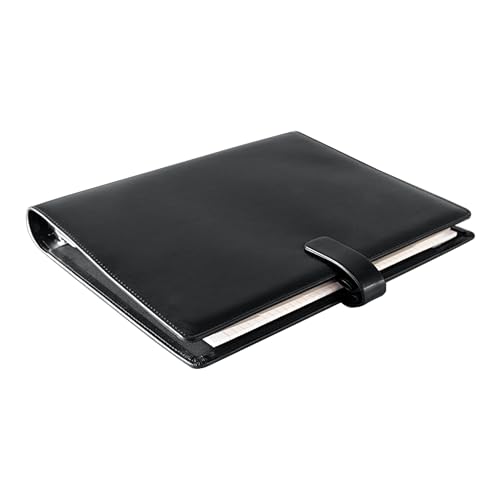 Filofax Metropol Organizer, Letter Size, Black - Leather-Look, Six Rings, Week-to-View Insert, English (C026970)