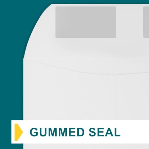 6x9 Catalog Envelopes - 500 Pack - Open End Mailing Envelopes Bulk for Catalogs, Presentations, Newsletters - Plain Envelopes 6x9 with Gummed Seal - Bright White 28lb Heavyweight Paper