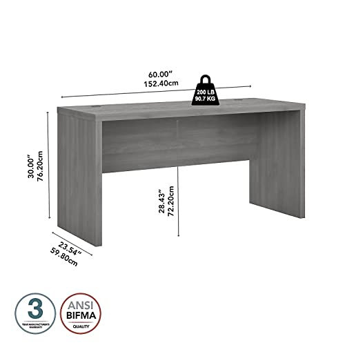 Bush Business Furniture Echo 60W Credenza Desk in Modern Gray