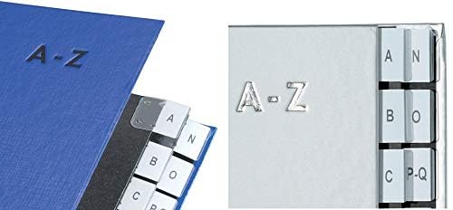 Pagna 24249-01 Desk Organiser Lettered A - Z Coloured Cover 24-Piece Red