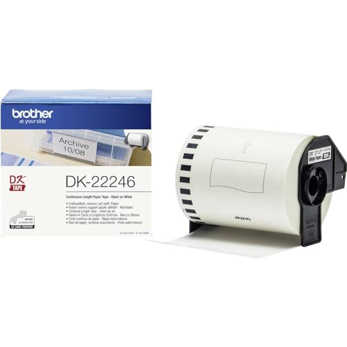 Brother DK-22246 - Paper - Black on White - Roll (10.3 cm x 30.48 m) 1 roll(s) Continuous Labels - for Brother QL-1050, QL-1060N, QL-1100