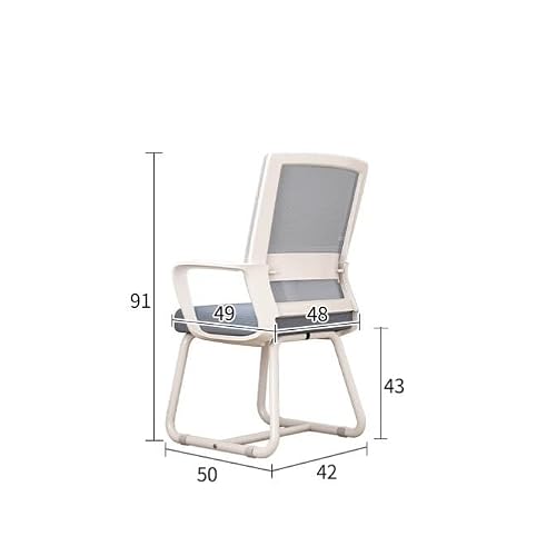AEYSD-456 Chair Back Support Office Chair, Ergonomic Desk Chair, Middle Back Desk Chair Breathable Mesh Home Office Chair(Gris)