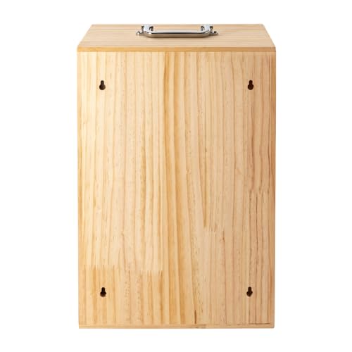 Apexonix Cell Phone Storage Holder Wooden Cell Phone Locker Storage Cabinet Classroom Pocket Chart for Office onference Rooms (48 Slots)