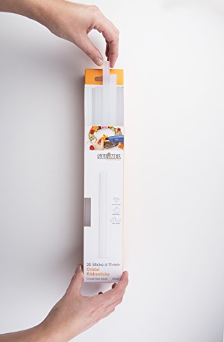 Steinel Cristal Glue Sticks 11 mm, 20 Sticks, 500g, Transparent hot-melt Adhesive for Barely Visible Glue Joints