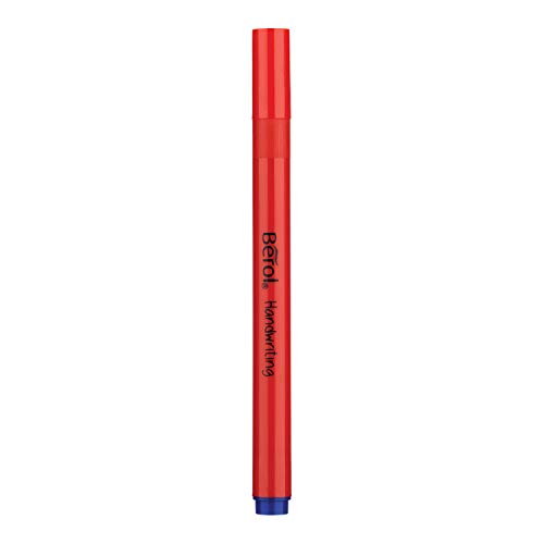 Berol Handwriting Pens | Round Shape | Washable Blue Ink | Bright Barrels | Class Pack of 200