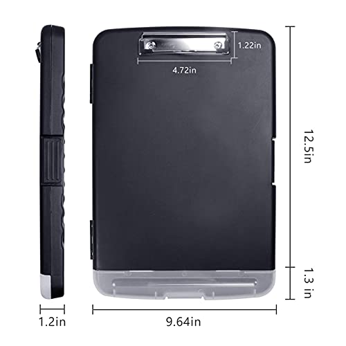 Liudan Clipboard 1 Piece Clipboard Storage Box Outdoor Paper Storage Classic Multifunctional Plastic Clipboard Case Clipboard Folder