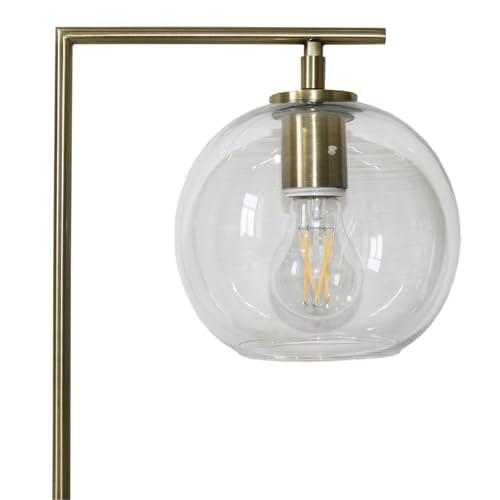 KCSWKJ Modern Classic Desk Lamp Villa Living Room Bedroom Study Decorative Original Design European Table Light, Easy Assembly Table Lamp for Sale, Wander Right Angle Glass Table Lamp - Bronze 110V