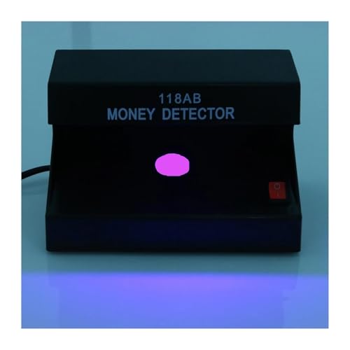 Cash Register, 2pcs Counterfeit Bill Detector with UV Light, Black