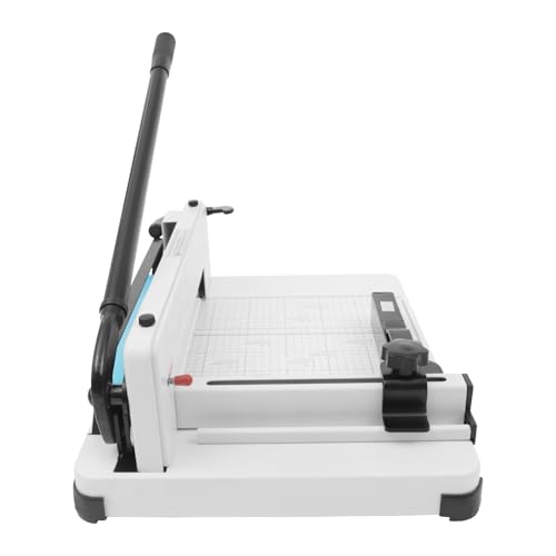12" Heavy Duty Paper Cutter, 400 Sheet Capacity Guillotine Trimmer for A4, Stack Paper Trimmer with HSS Blade & Double Safety Protection for Office Home School Print Shop