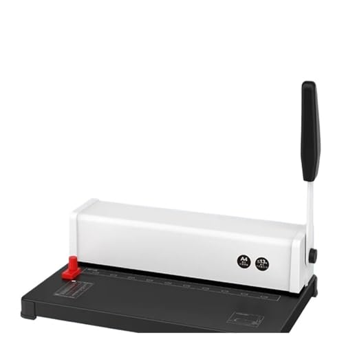 Binding Machines, Manual Spiral Binding Machine 10 Hole Metal Paper Book File Punching and BindingOffice Binding Machine Iron Ring Book Binding