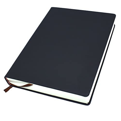 GFHSKRPL Super Thick Blank Page Bullet Notebook A4/A5/A6 Leather Office Supplies Business Notepad Ivory White Paper Handmade Plan Agenda(E,A5)