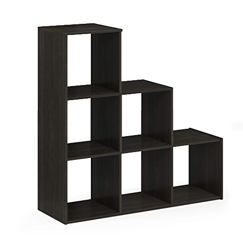 Furinno Pelli 3-2-1 Cubic Storage Cabinet, Espresso