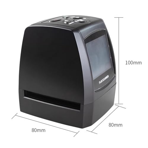 Film & Slide Scanner, High Resolution Slide Viewer, with 2.36 LCD Screen, Easy Load Film Adapters, Converts 35mm, 126, 110