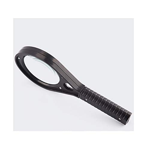 Yunjingmy Handle Portable Acrylic 3X/6X Magnifying Glass,Handheld Magnifier Non-Slip Handle Design Suitable for Reading, Jewelry, Intellectual Development of Children, Etc.