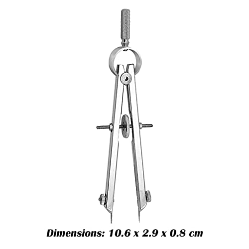 TEDILUVI Practical Bow Divider Spring Compasses Multifunction Leather Printing Protractior Drawing Tool for Engineering