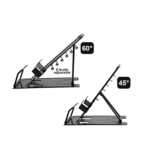CVXSDFI Adjustable Metal Book Stand Portable Reading Holder Support Document Shelf Bookstand Recipe