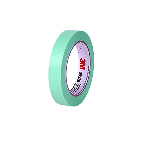 3M 06526 3/4" x 60 Yard Precision Masking Tape, Pack of 16, Green