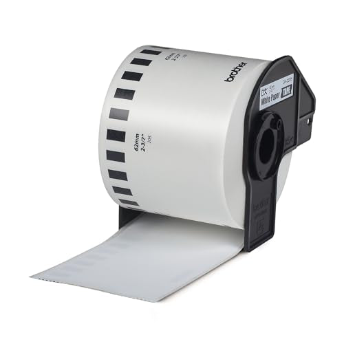 Brother DK-22205 - Black on White - Roll (6.2 cm x 30.5 m) Thermal Paper - for Brother QL-1050, 1060, 500, 550, 560, 570, 580, 600, 650, 700, 710, 720, 820