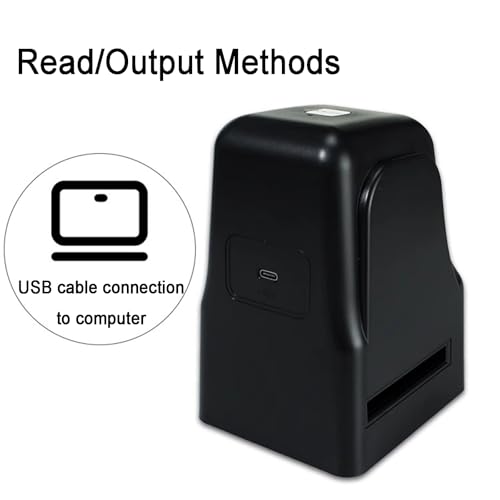 18MP Film Scanner, Slide Digitizer Scanner Viewer, Quickly Convert Negatives & Slides to Digital JPEG Photos, Compatible w/135, 126 Film