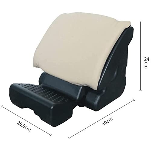 UOOD Premium Quality Adjustable Foot Rest Angle and Height Adjustment -Office or Home, Car Use, Ergonomic & Foot Massage (Color : Black)
