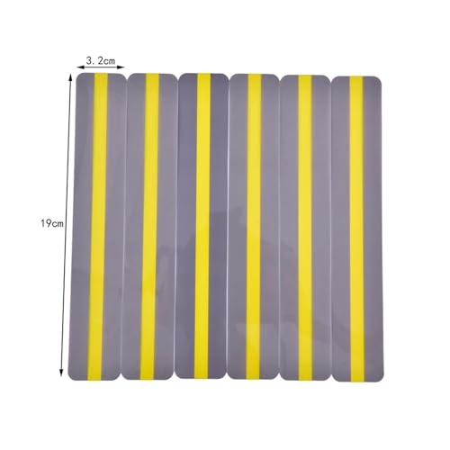Reading Guid Strip 100 Pcs Reading Guide Strip Fluorescent Color Overlay Bookmark Aids for Reading Tools for Students(Yellow)