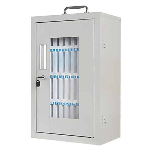 Wall-mountable Cell Phone Locker, Portable Cell Phone Safe Deposit Box with Lock Translucent Mobile Phone Safe Box for Enterprise, Company, Classrooms(36 Slots)