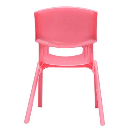 KEJUOAY 6PCS Colorful School Stackable School Chairs, 220lbs Kids Flexible Seating, Stackable School Chairs w/Whimsical Print & Ventilation Hole for Home Preschool & Daycare Centers