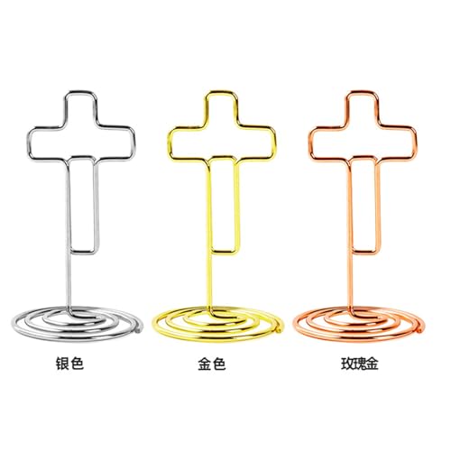 100PCS Metal Memo Clip Holders Photo Displaying Stand, Gold