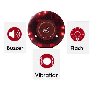 QMTWTFSS Wireless Queue Calling System for Restaurant Paging Buzzer Call