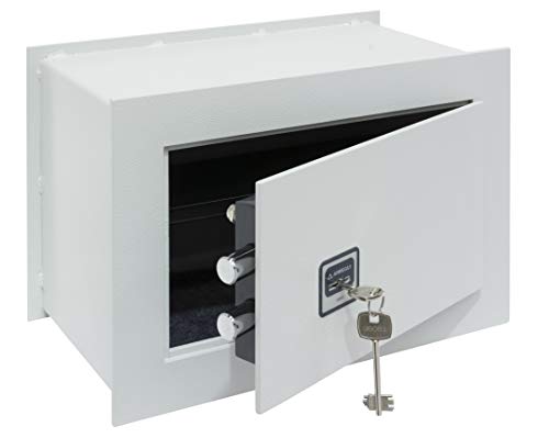 Domus BC/2P Wall Safe with Lock, Light Grey