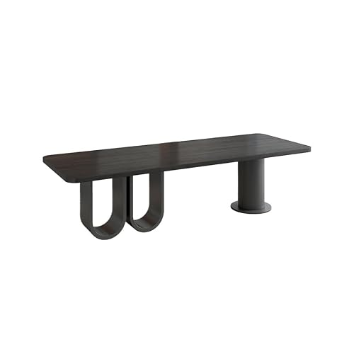 LINKIO Home Office Desks Solid Wood Black Office Supplies for The CEO Manager's Office, Simple Single Boss Workbench, Home Study Table Computer Table Desk(160x80x75cm)