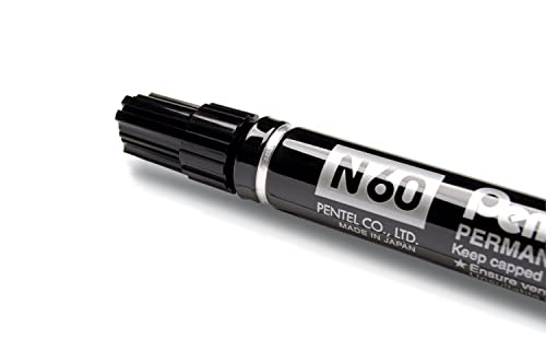 PENTEL Chisel Marker N60 Black 14 for 12