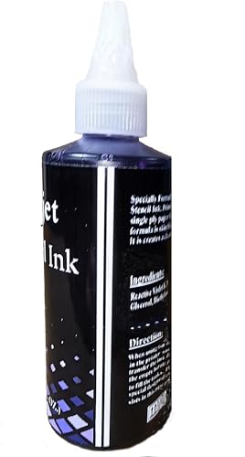 Tattoo Stencil Ink Refill for Inkjet Eco-Tank Printer Smudge-Proof Tattoo Stencil Ink Transfer 120ml